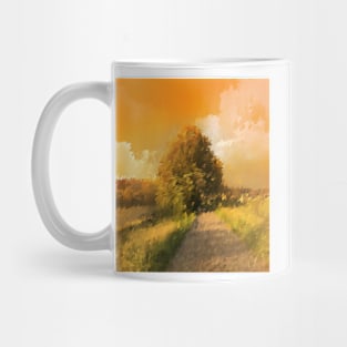 Cubist Tree bathing in Sunlight Mug